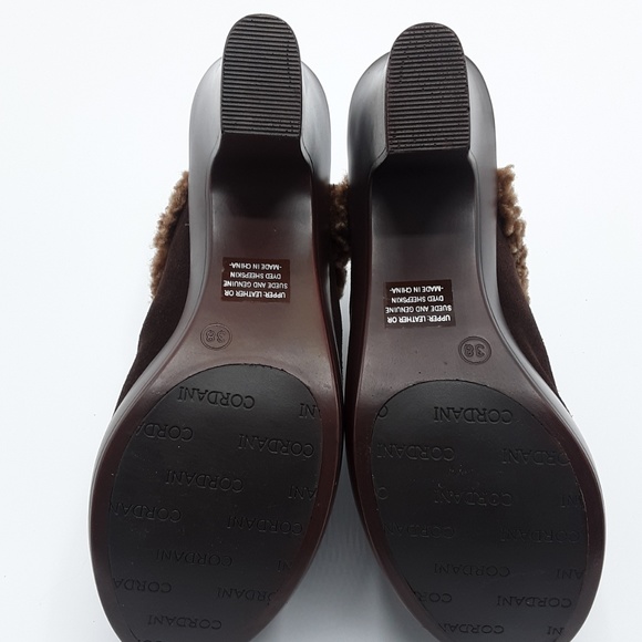 Cordani Dream Brown Suede Mule Heeled Slippers - Picture 6 of 7